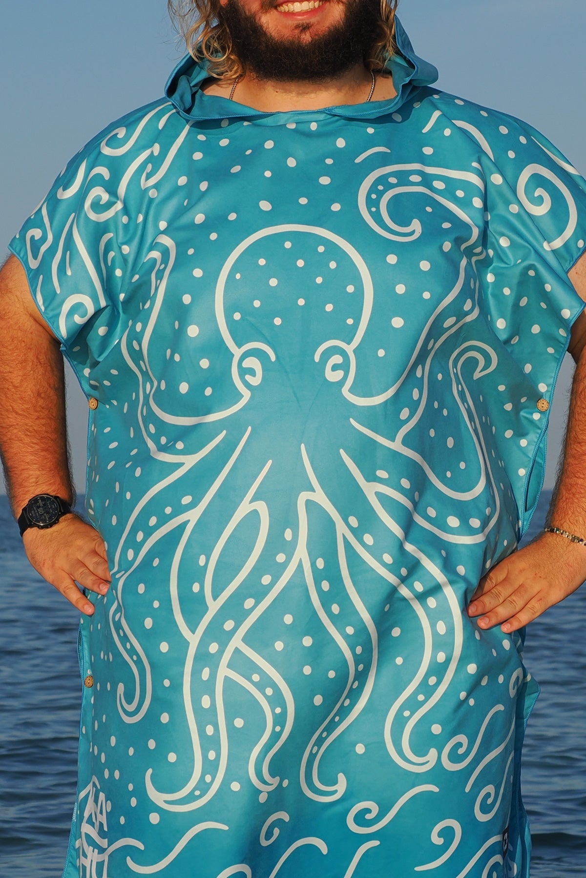 Lahui Hawaiian Tribal Towel Poncho | Beach Poncho | Kahu Tribe