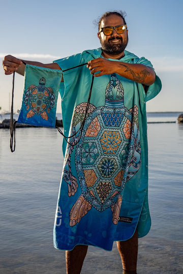Honu - MAX Premium Suede Microfiber Towel Poncho