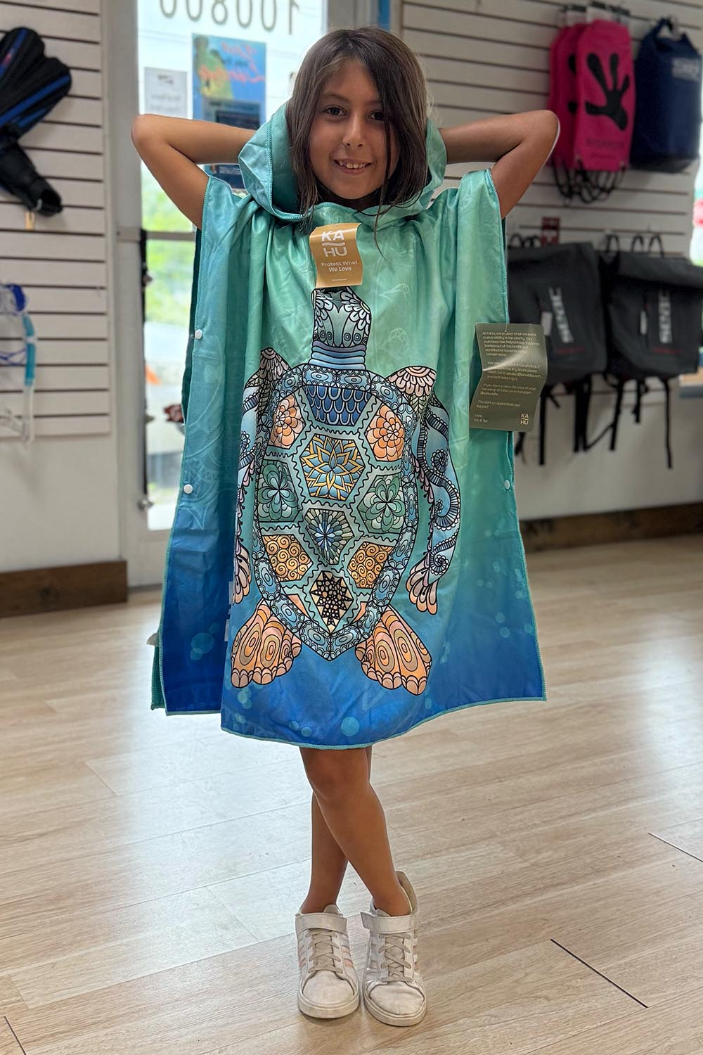 Honu - Mini Premium Suede Microfiber Towel Poncho