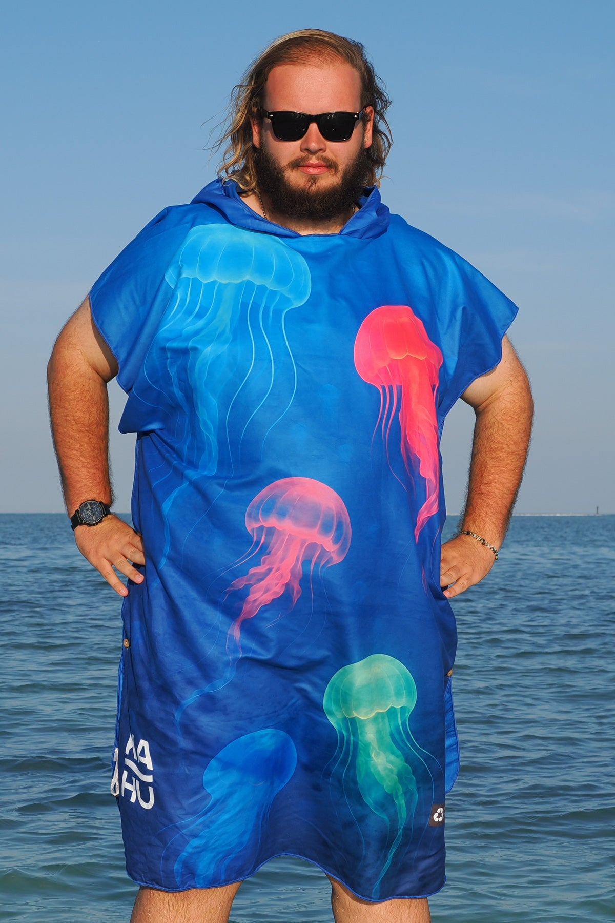 Lahui Hawaiian Tribal Towel Poncho | Beach Poncho | Kahu Tribe
