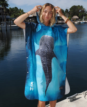 Lelewaʻa - Premium Suede Microfiber Towel Poncho