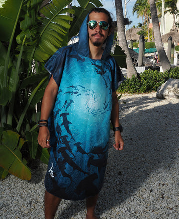 Mano Kihikihi - Premium Suede Microfiber Towel Poncho