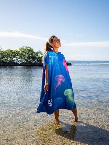 Pololia - Premium Suede Microfiber Towel Poncho