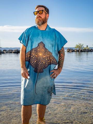 Hihimanu - Premium Suede Microfiber Towel Poncho