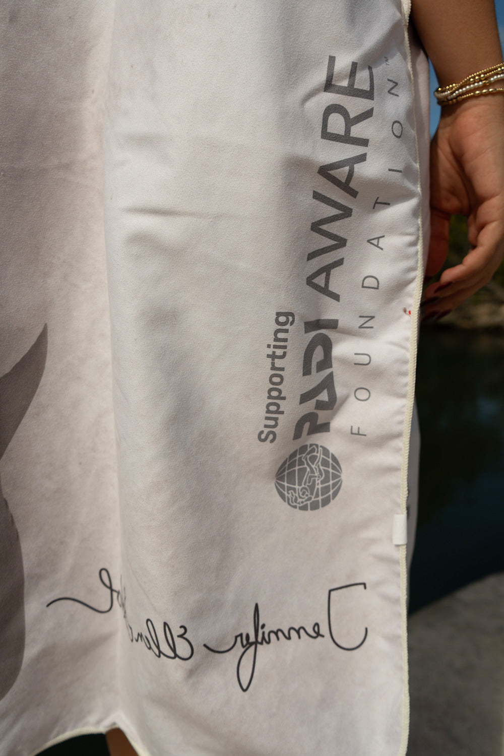 Padi Aware Shark - Premium Suede Microfiber Towel Poncho